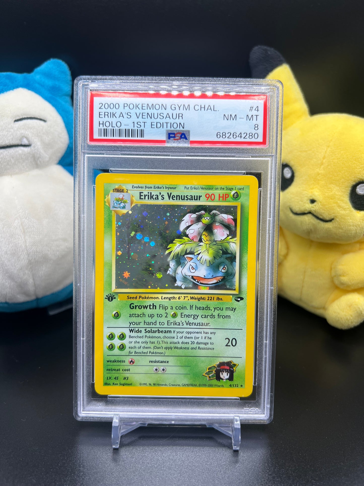 Pokemon TCG PSA graded Erika's Venusaur card