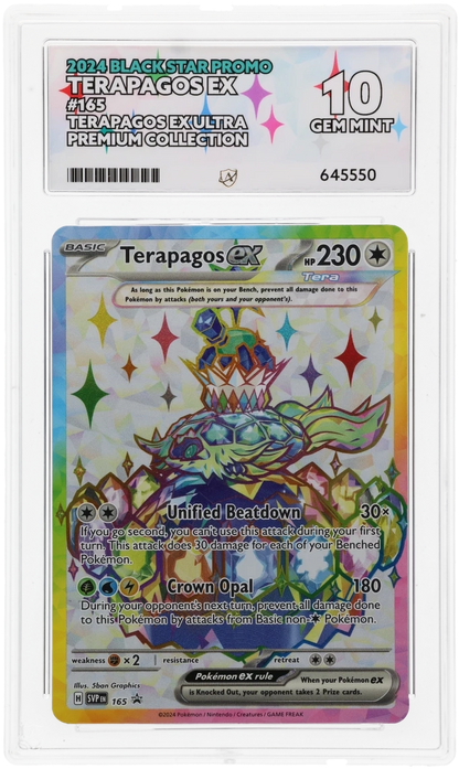 Terapagos Ex Black Star Promo 165 Graded ACE 10