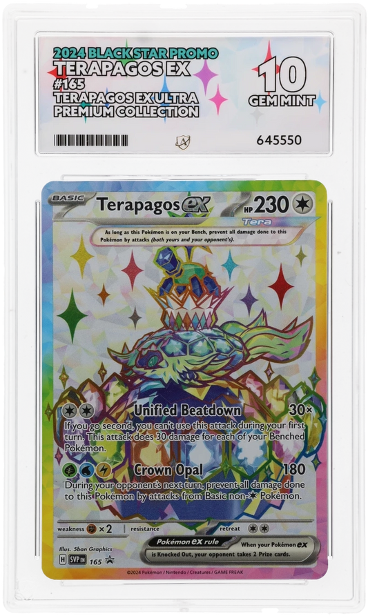 Terapagos Ex Black Star Promo 165 Graded ACE 10