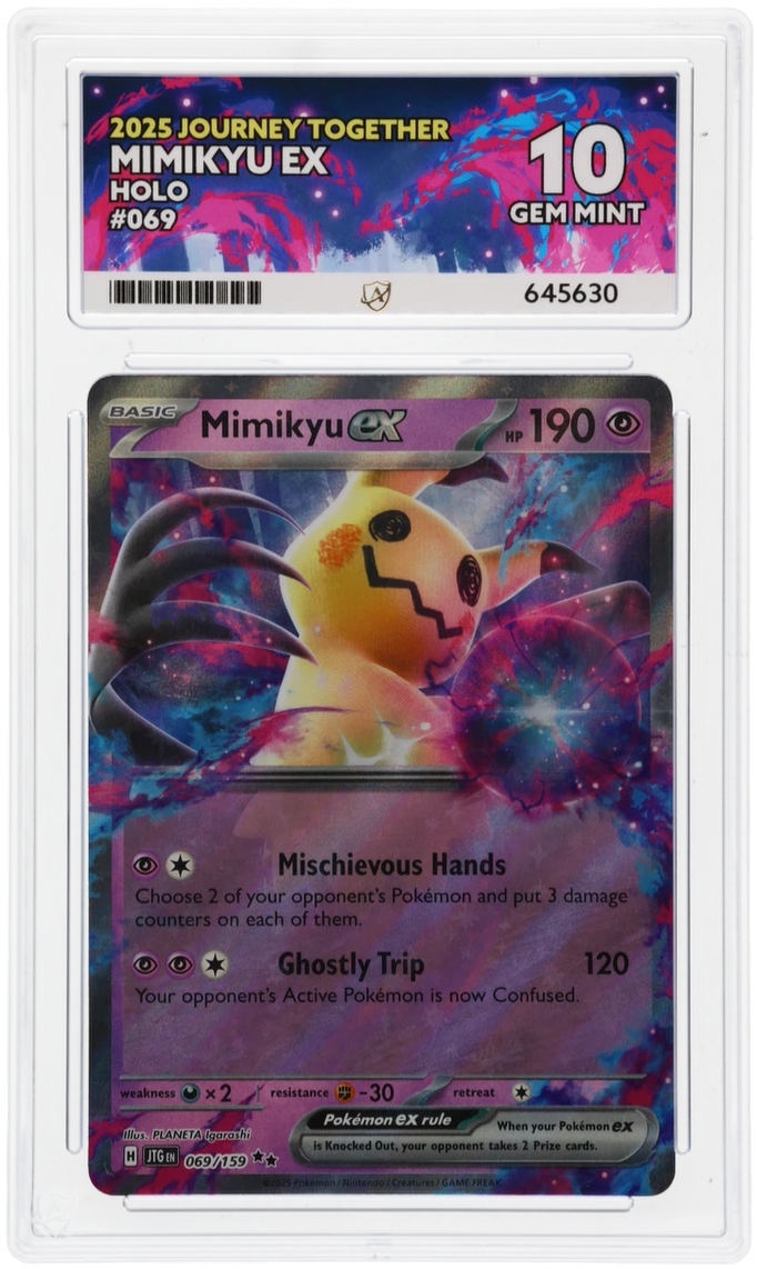 Mimikyu ex Journey Together 069/159 Graded ACE 10 - LOW POPULATION!!