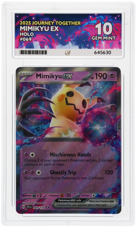Mimikyu ex Journey Together 069/159 Graded ACE 10 - LOW POPULATION!!
