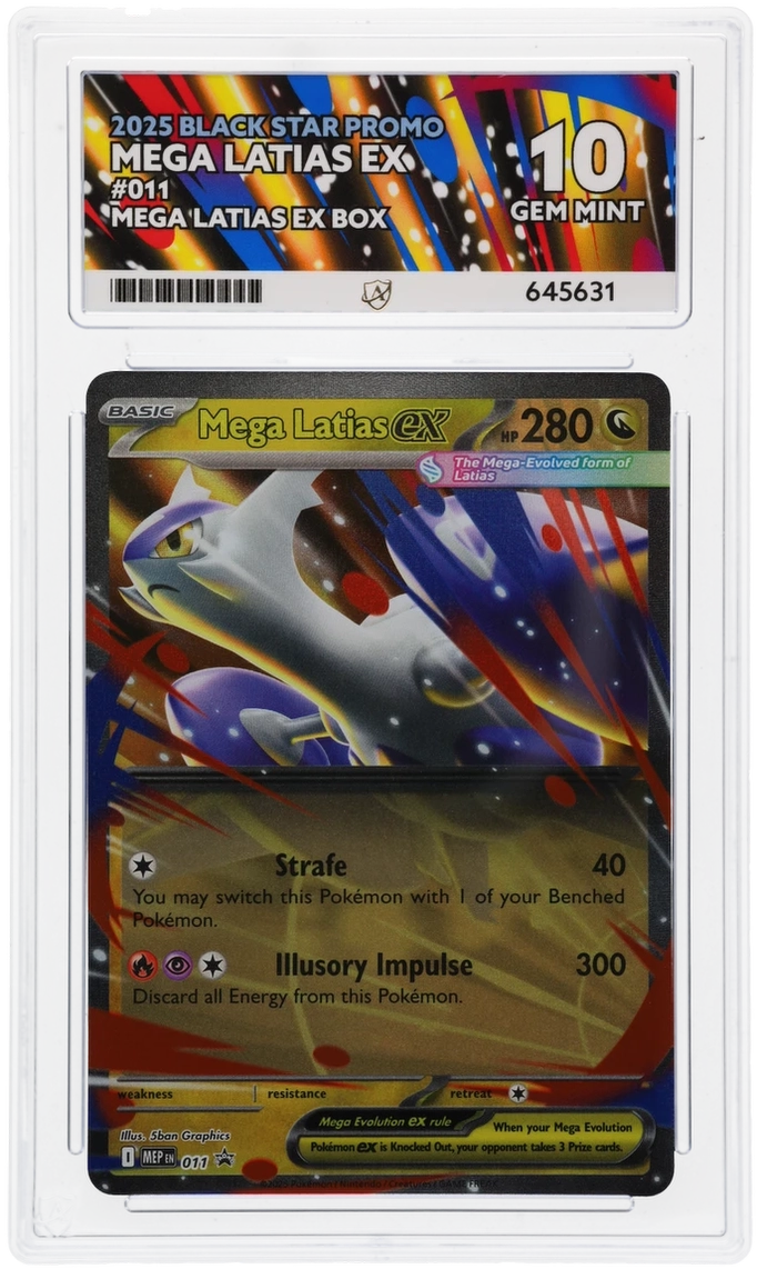Mega Latias ex Black Star Promo #011 Graded ACE 10 - PERFECT SUBGRADES!!
