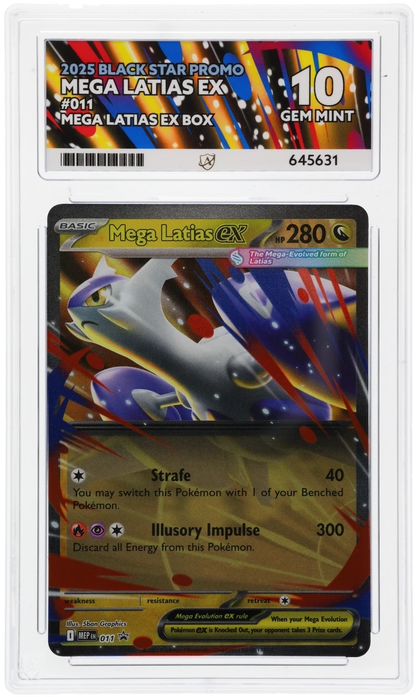 Mega Latias ex Black Star Promo #011 Graded ACE 10 - PERFECT SUBGRADES!!