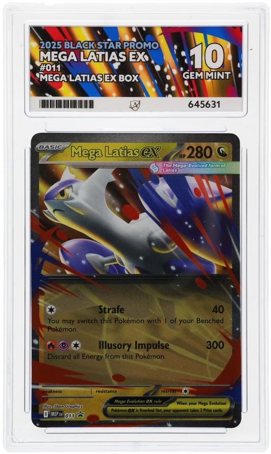 Mega Latias ex Black Star Promo #011 Graded ACE 10 - PERFECT SUBGRADES!!