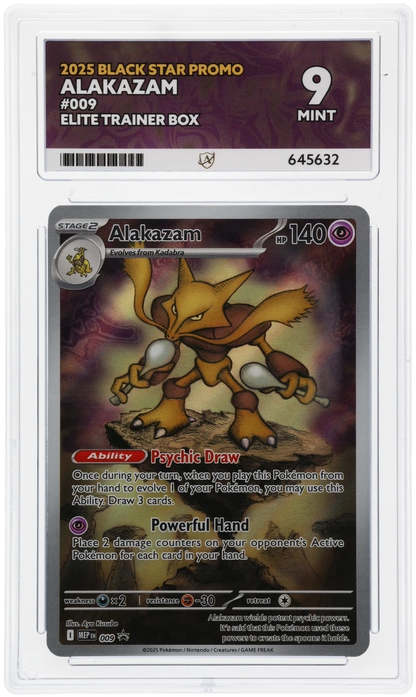 Alakazam Mega Evolutions Black Star Promo #009 Graded ACE 9