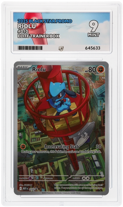 Riolu Mega Evolutions Black Star Promo #010 Graded ACE 9