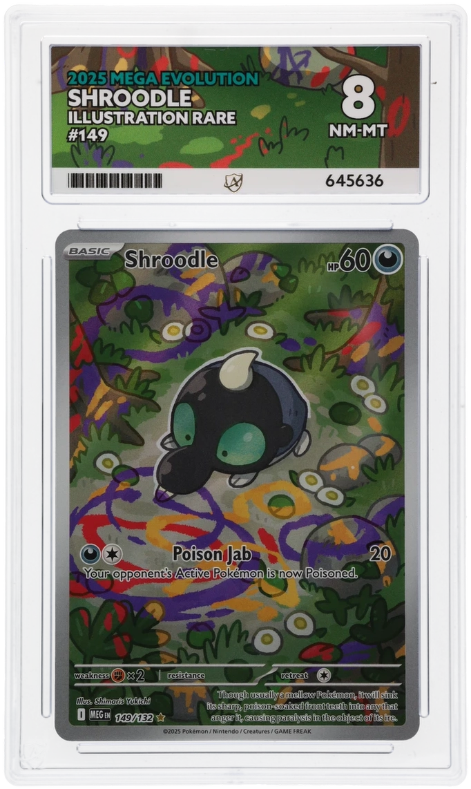 Shroodle Mega Evolutions 149/132 Graded ACE 8