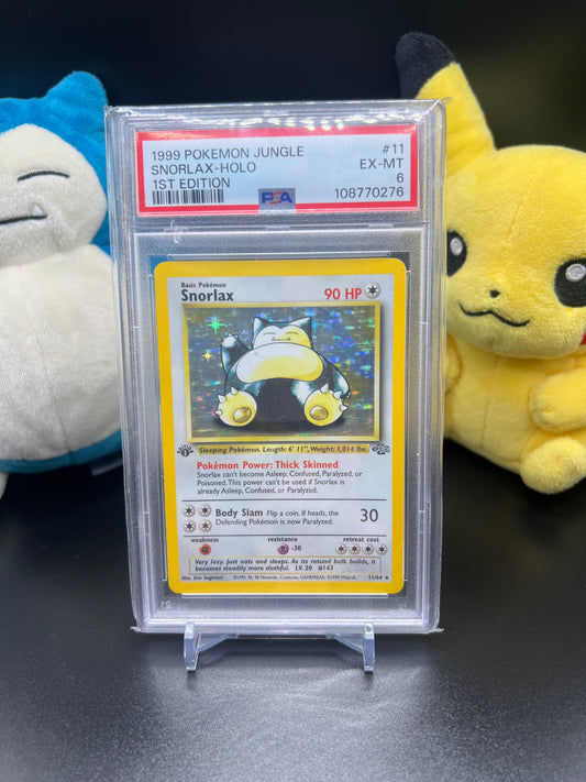 Pokemon TCG PSA graded Jungle Snorlax card