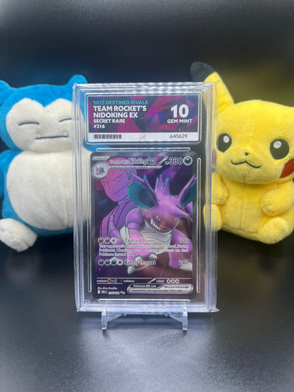 Team R's Nidoking Destined Rivals 216/182 Graded ACE 10 - PERFECT SUBGRADES!!