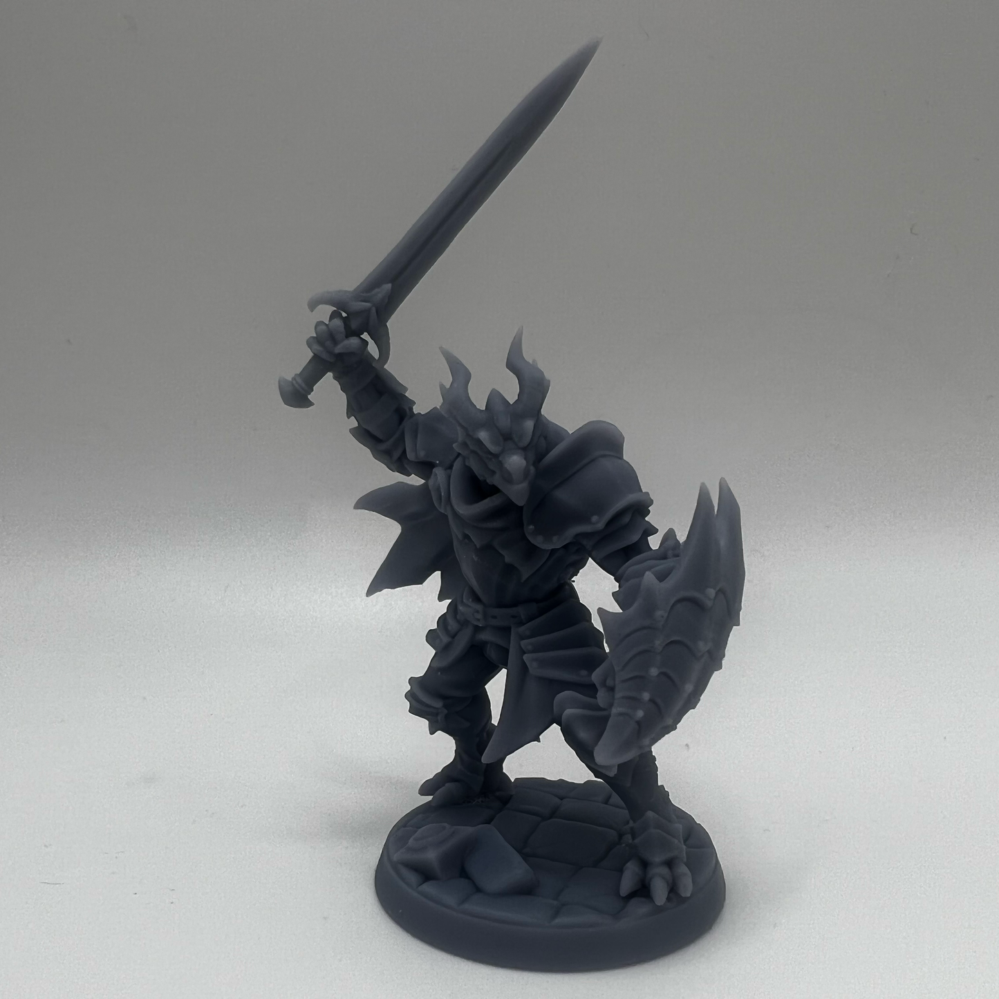 Dragonborn warrior miniature