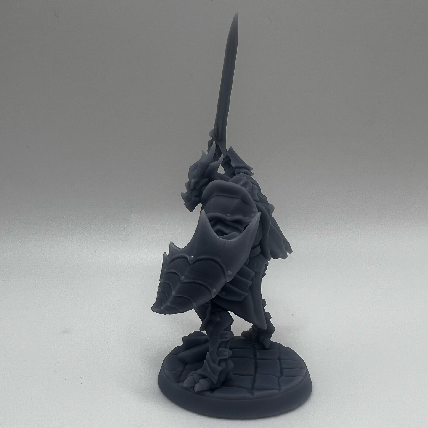 Dragonborn warrior miniature