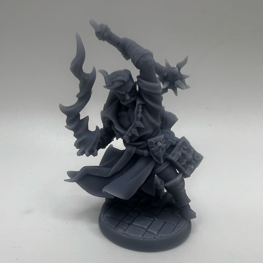 Human warlock / sorcerer miniature