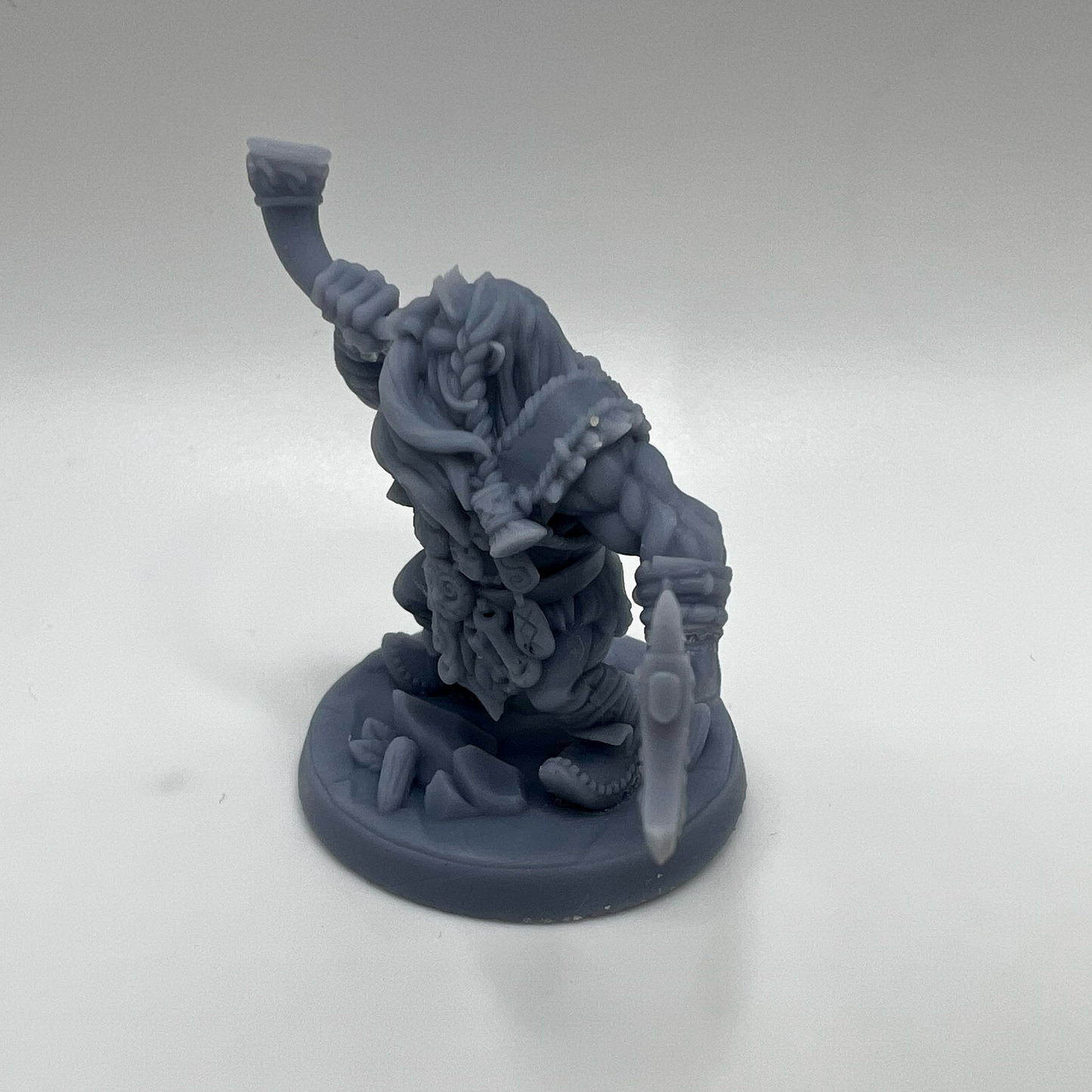 Dwarf barbarian / warrior miniature