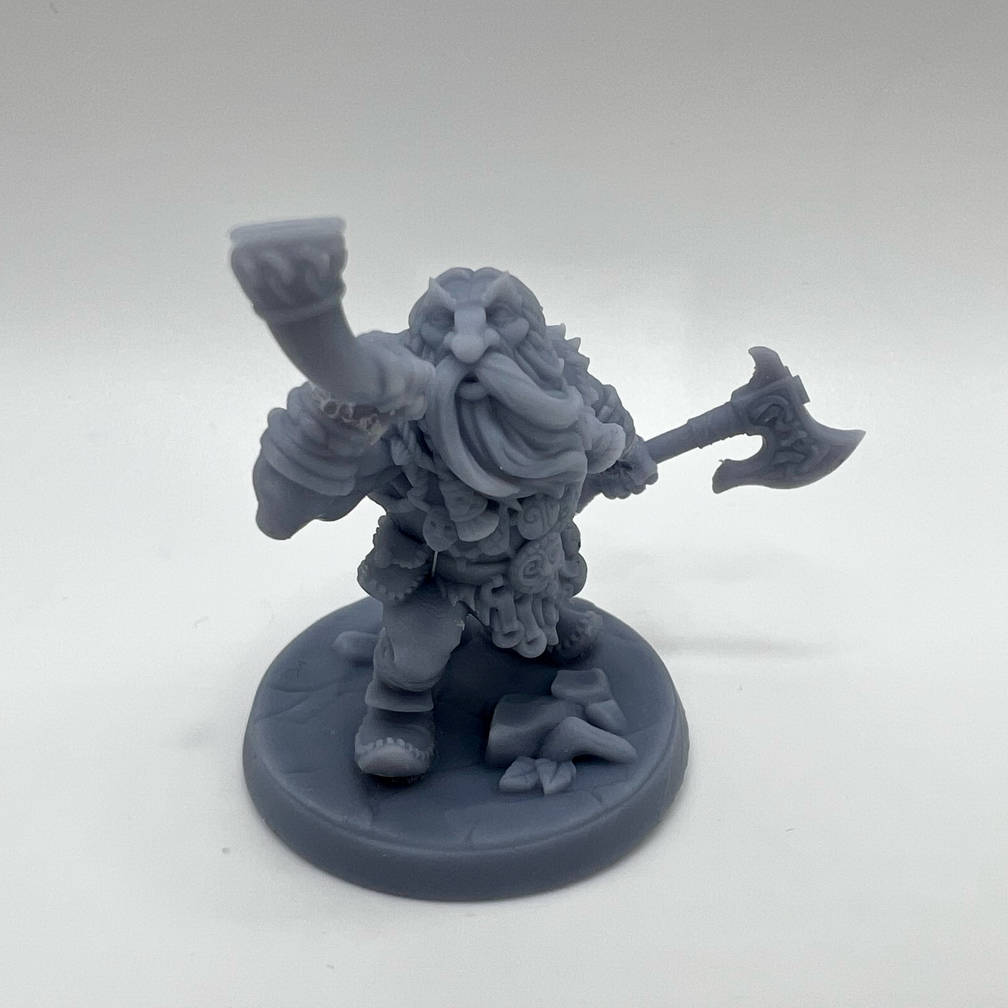 Dwarf barbarian / warrior miniature